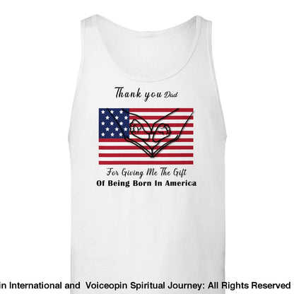 Dads Gift To Me Unisex Tank Top Xs Print Material