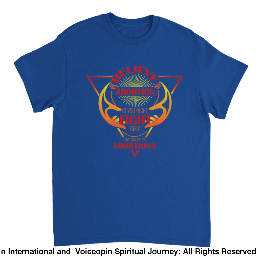 Fight For Abortions T-Shirt Royal / S Print Material