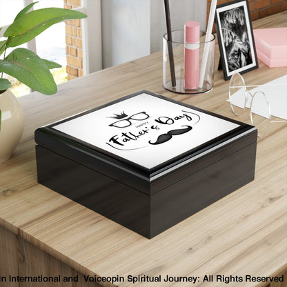 Happy Fathers Day Jewelry Box Home Decor