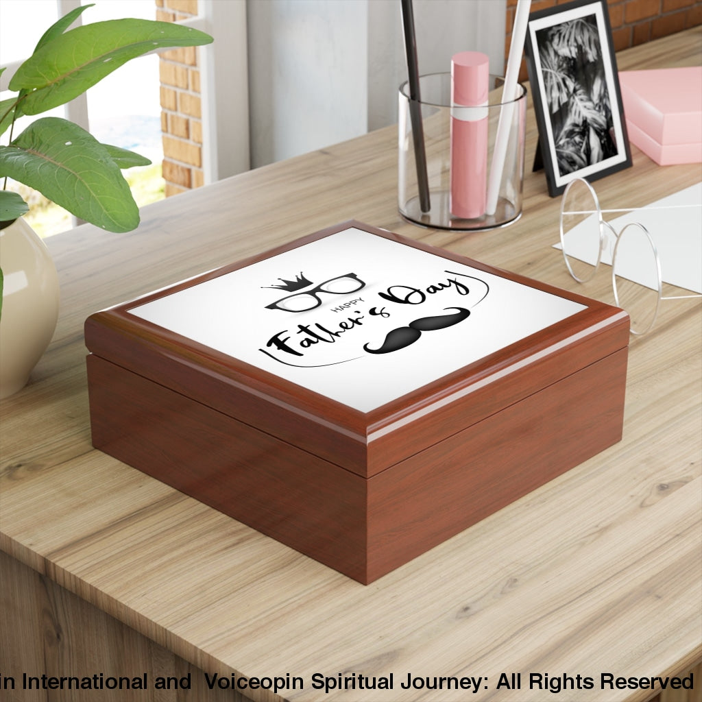 Happy Fathers Day Jewelry Box Home Decor