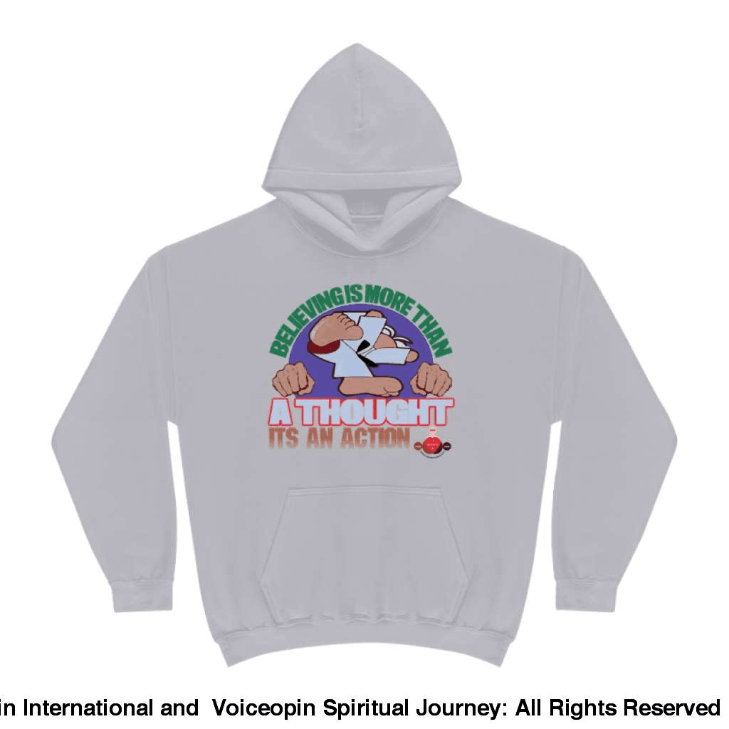 Believing Takes Action Heavyweight Pullover Fleece Sweatshirt