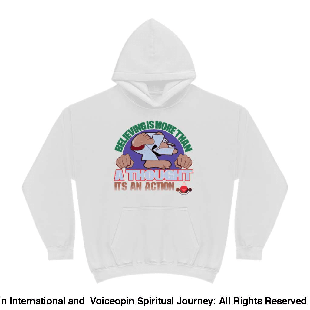 Believing Takes Action Heavyweight Pullover Fleece Sweatshirt