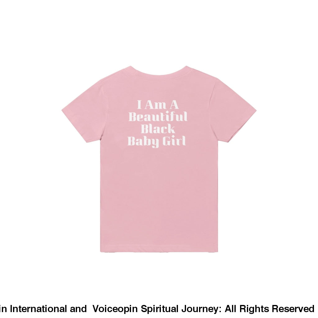 I Am A Beautiful Black Baby Girl Classic Crewneck T-Shirt Print Material