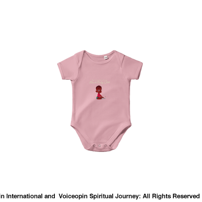 I Am A Beautiful Black Baby Girl Classic Short Sleeve Bodysuit Print Material