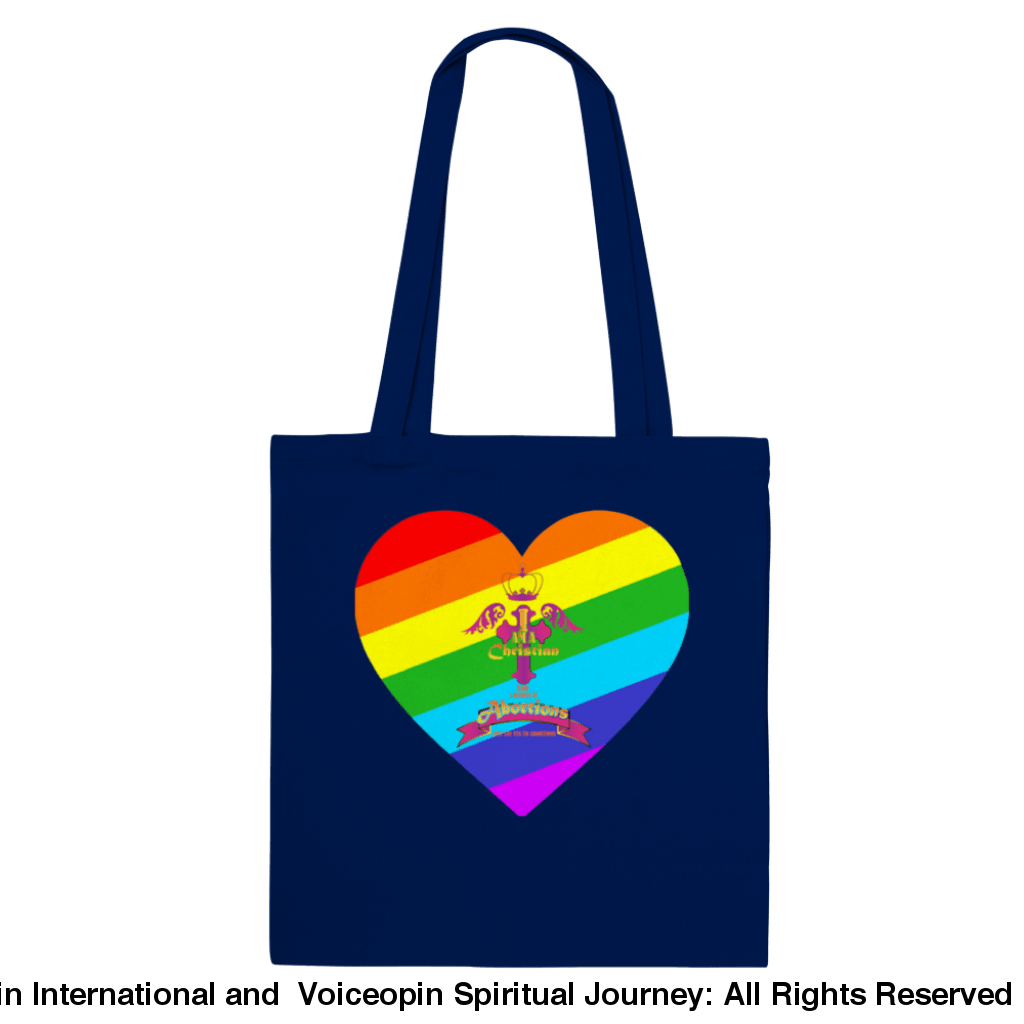 I Am A Christian Abortion Pride Classic Tote Bag Navy Print Material