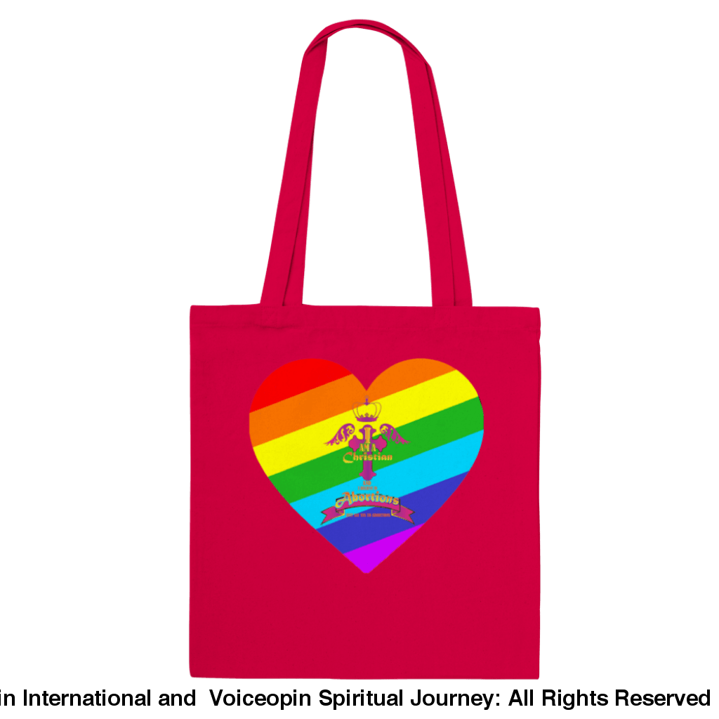 I Am A Christian Abortion Pride Classic Tote Bag Red Print Material