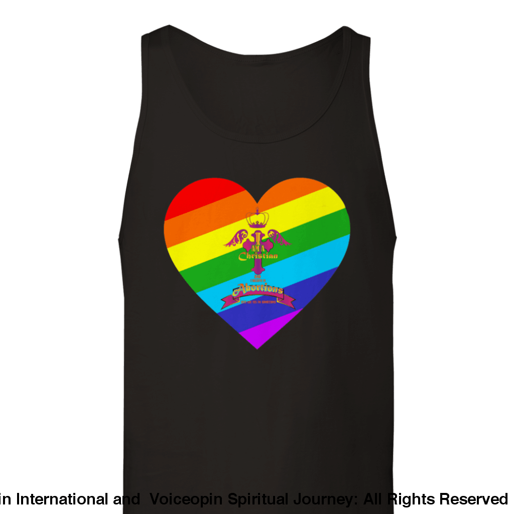 I Am A Christian Abortion Pride Premium Unisex Tank Top Black / Xs Print Material