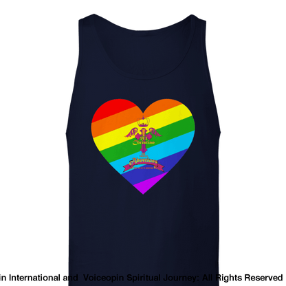 I Am A Christian Abortion Pride Premium Unisex Tank Top Navy / Xs Print Material