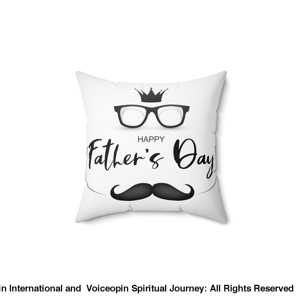 I Love My Dad Spun Polyester Square Pillow Home Decor