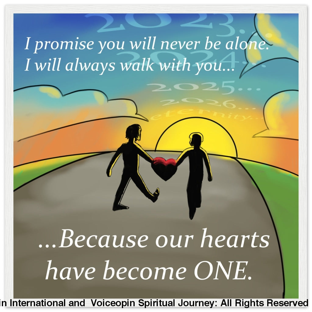 I Promise You Wooden Framed Poster White Frame Print Material