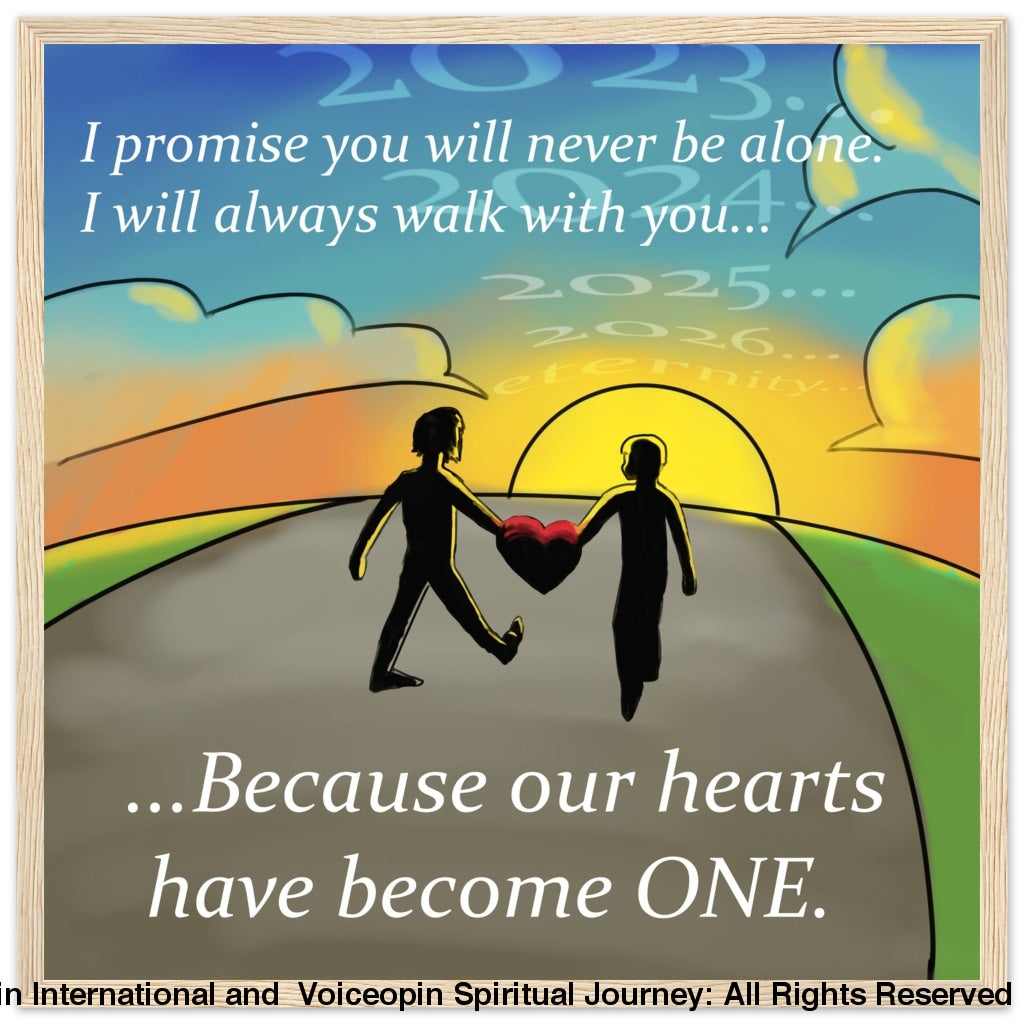 I Promise You Wooden Framed Poster Wood Frame Print Material