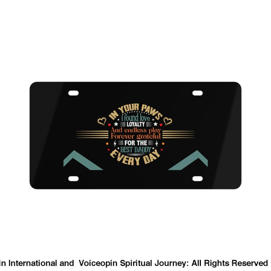 In Your Paws License Plate 11.8 X 6.1 / Matte Accessories