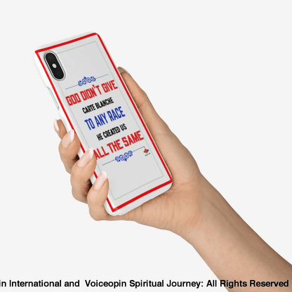 God Didn't Give Carte Blanche iPhone case