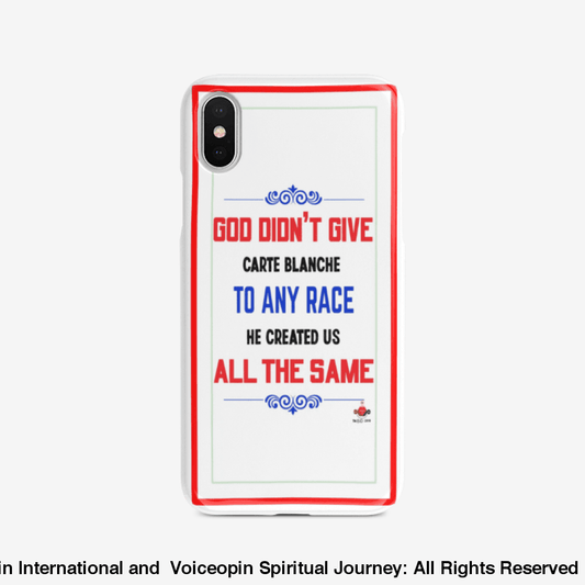 God Didn't Give Carte Blanche iPhone case