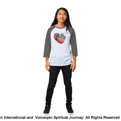 It Matters Not Your Gender Unisex 3/4 Sleeve Raglan T-Shirt Print Material