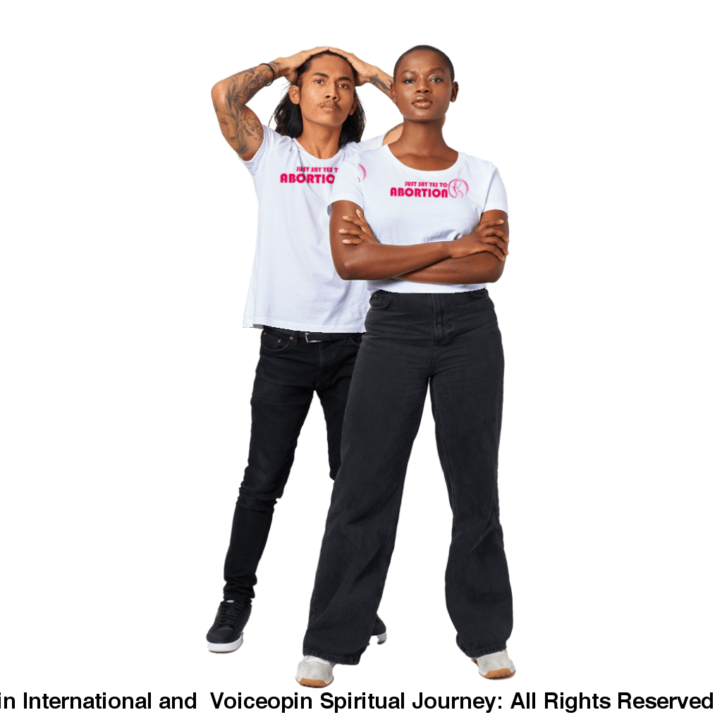 Just Say Yes To Abortion Organic Unisex Crewneck T-Shirt Print Material