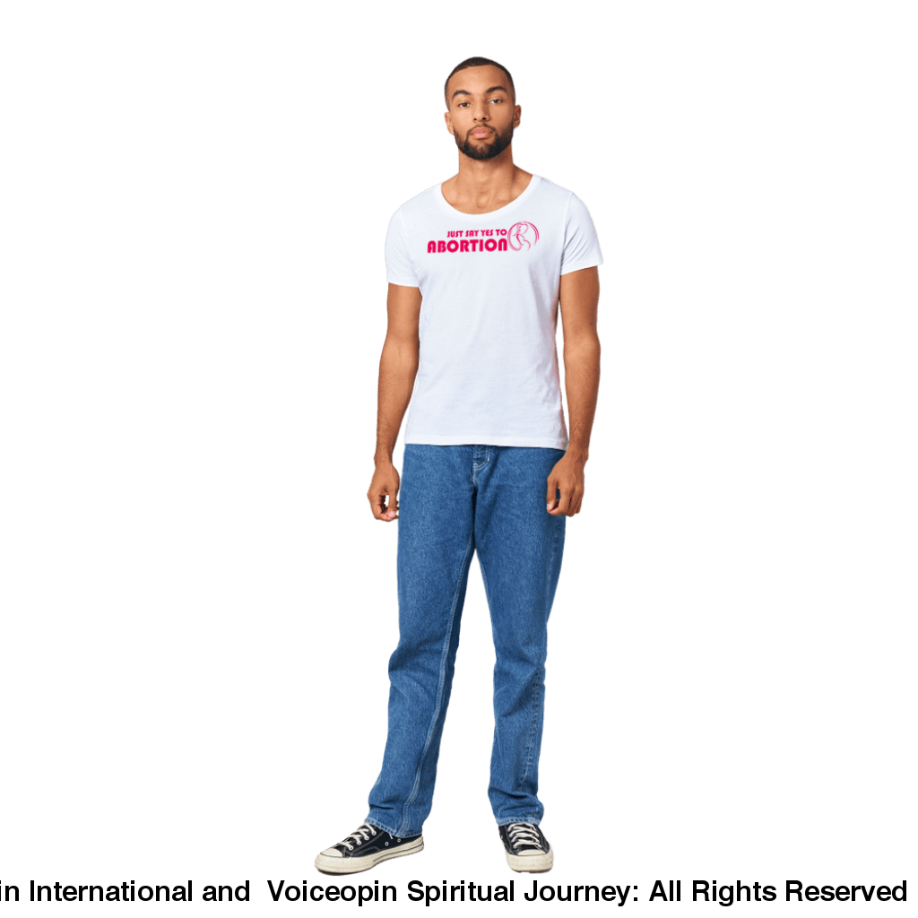 Just Say Yes To Abortion Organic Unisex Crewneck T-Shirt Print Material