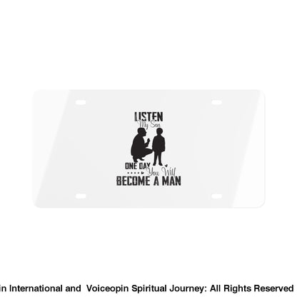 Listen My Son License Plate 11.8 X 6.1 / Matte Accessories