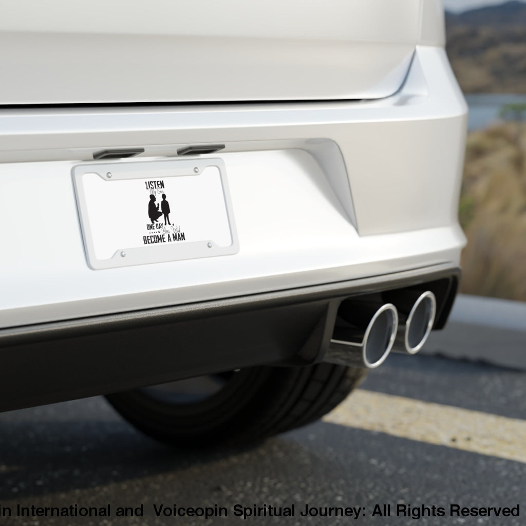 Listen My Son License Plate Accessories
