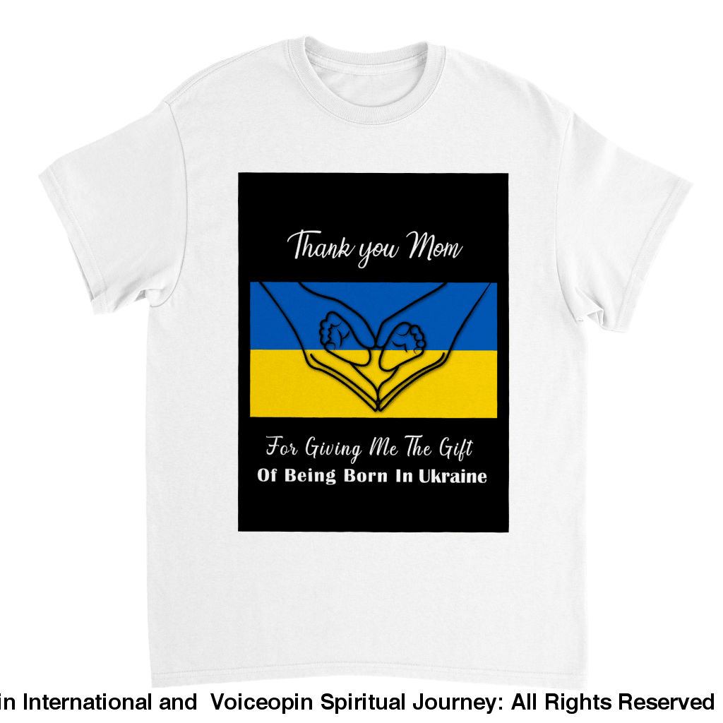 Mom-Ukraine Born T-Shirt Print Material