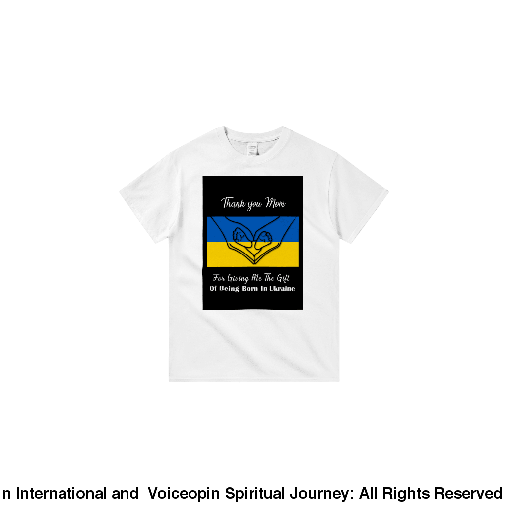 Mom-Ukraine Born T-Shirt Print Material