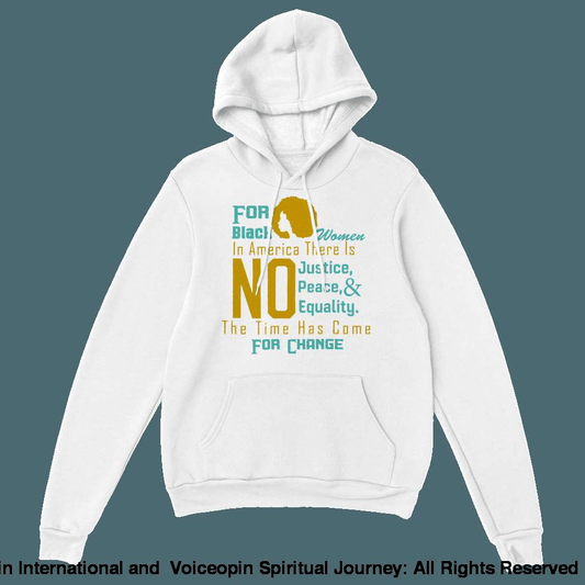 No Jpe For Black Women Unisex Adult Pullover Hoodie Print Material
