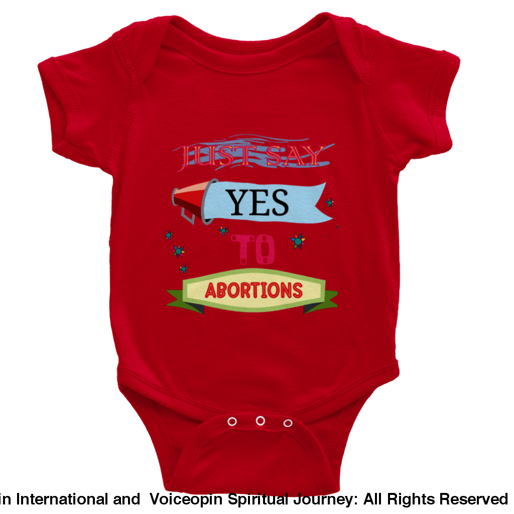 Onesies-Shout It Out: Abortions Red / 6M Print Material