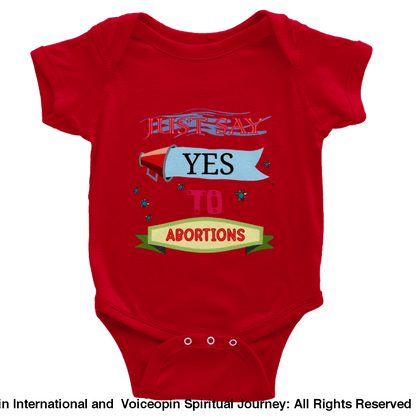 Onesies-Shout It Out: Abortions Red / 6M Print Material