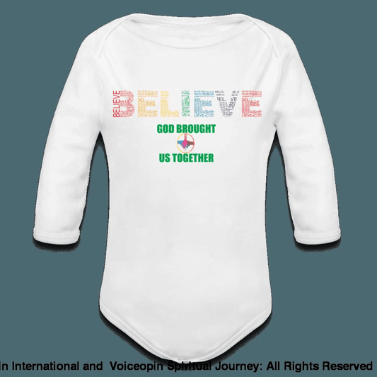 Organic Long Sleeve Baby Bodysuit |                   UNITED BELIEVING POWER ONLINE STORE