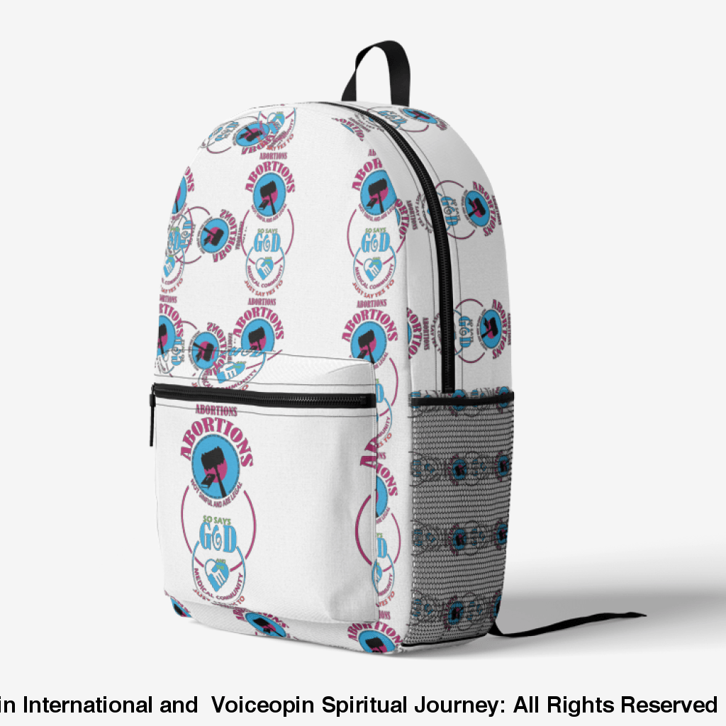 Abortions Not Sinful And Are Legal Retro Colorful Print Trendy Backpack