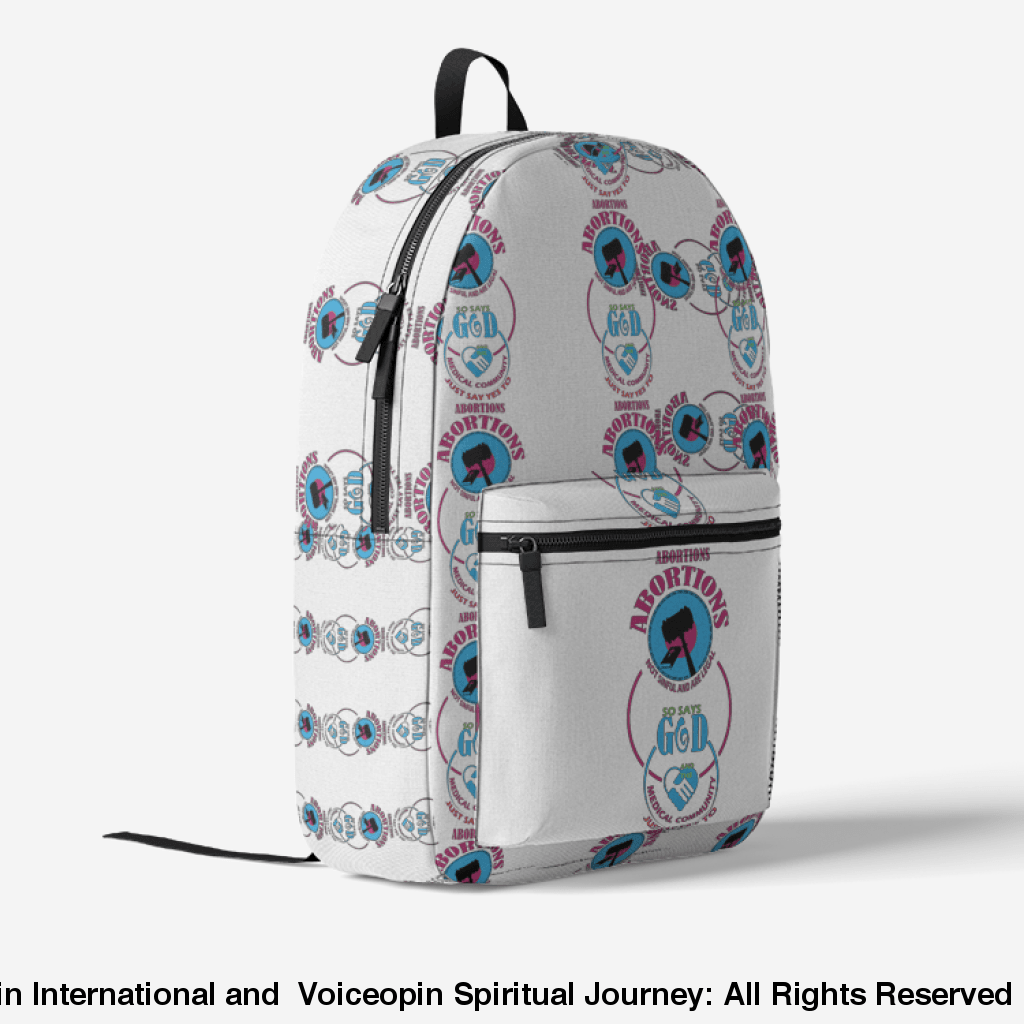 Abortions Not Sinful And Are Legal Retro Colorful Print Trendy Backpack