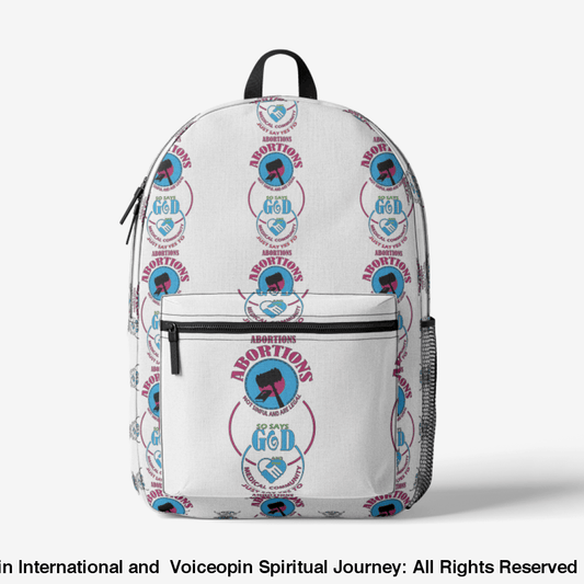 Abortions Not Sinful And Are Legal Retro Colorful Print Trendy Backpack