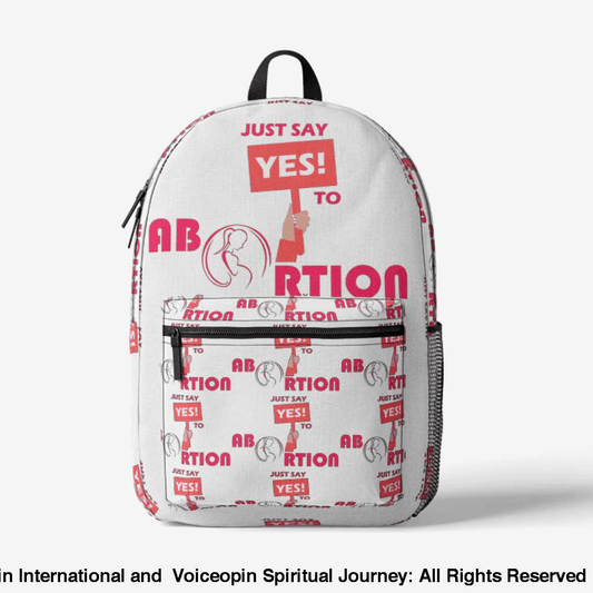 Just Say Yes To Abortions Retro Colorful Print Trendy Backpack