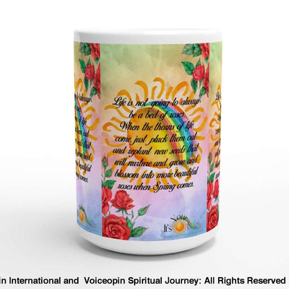 Roses When Spring Comes 15Oz Ceramic Mug Print Material