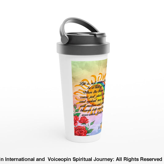 Roses When Spring Comes 15Oz Stainless Steel Travel Mug Print Material