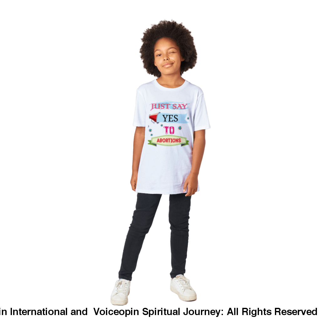 Shout It Out: Abortions Unisex Organic Kids Crewneck T-Shirt Print Material