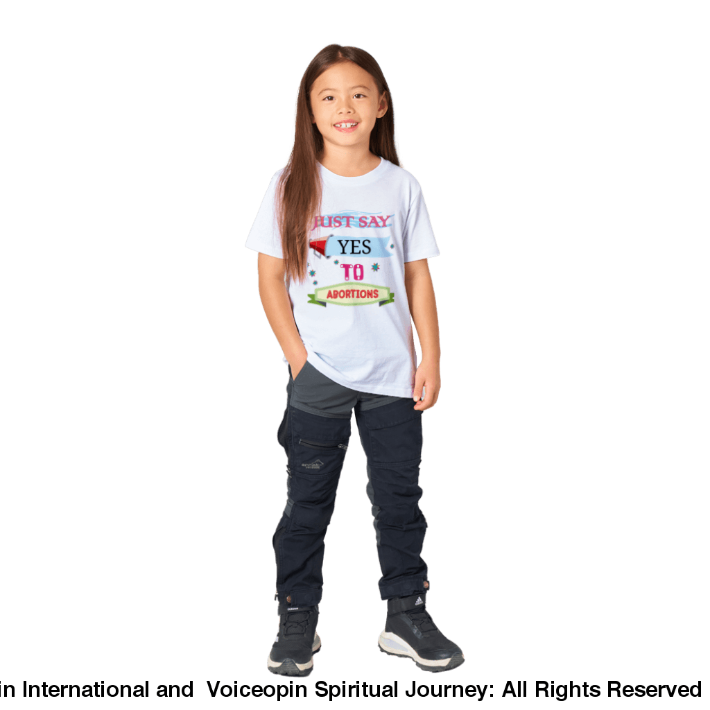 Shout It Out: Abortions Unisex Organic Kids Crewneck T-Shirt Print Material