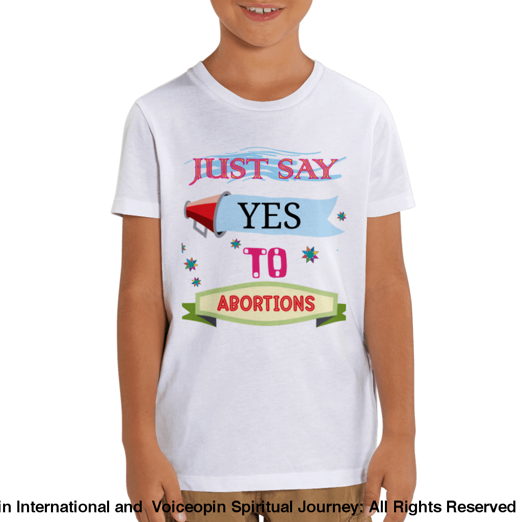 Shout It Out: Abortions Unisex Organic Kids Crewneck T-Shirt Print Material