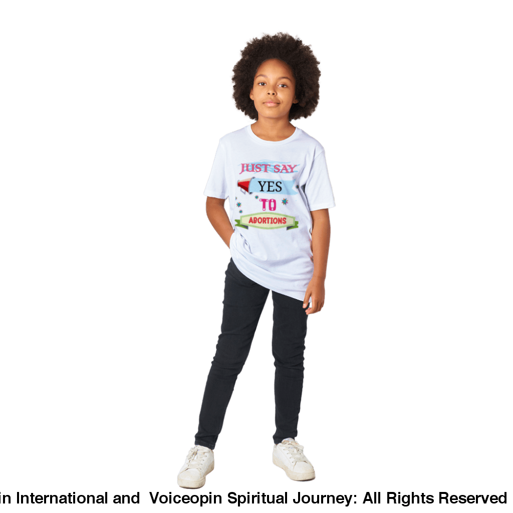 Shout It Out: Abortions Unisex Organic Kids Crewneck T-Shirt Print Material