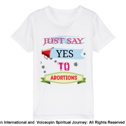 Shout It Out: Abortions Unisex Organic Kids Crewneck T-Shirt Print Material