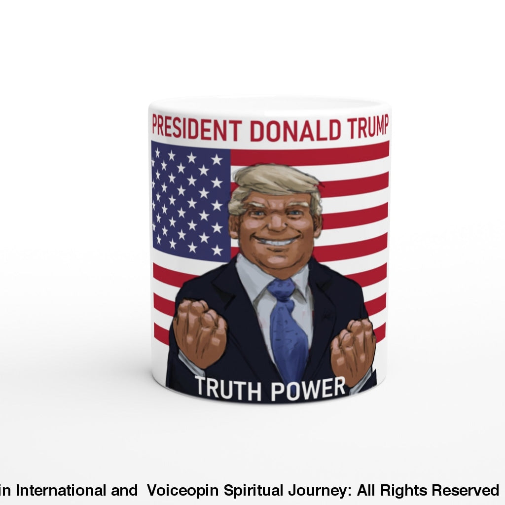 Trump Truth Power Mug Print Material