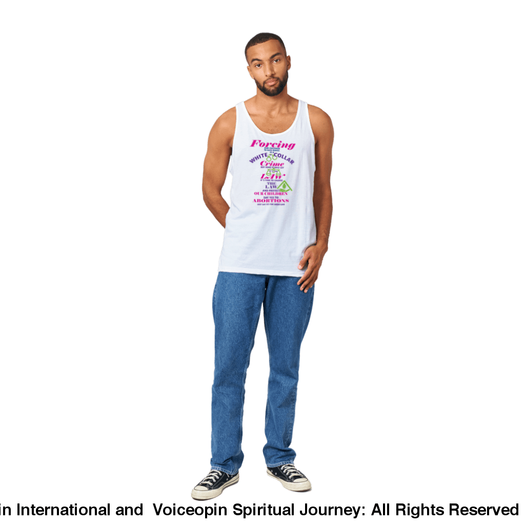 White Collar Crime Abortion Unisex Tank Top Print Material