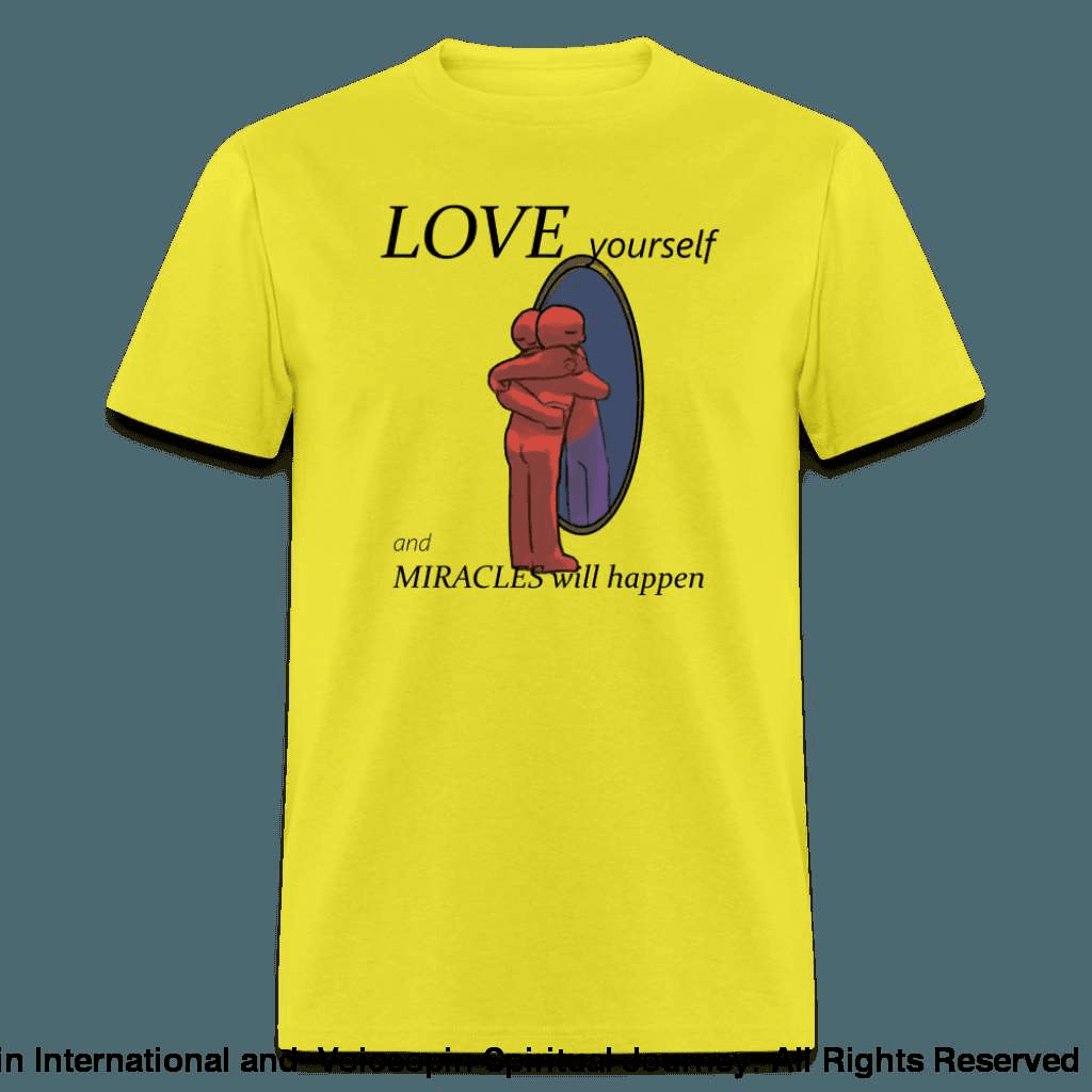 Love Yourself Unisex T-Shirt - yellow