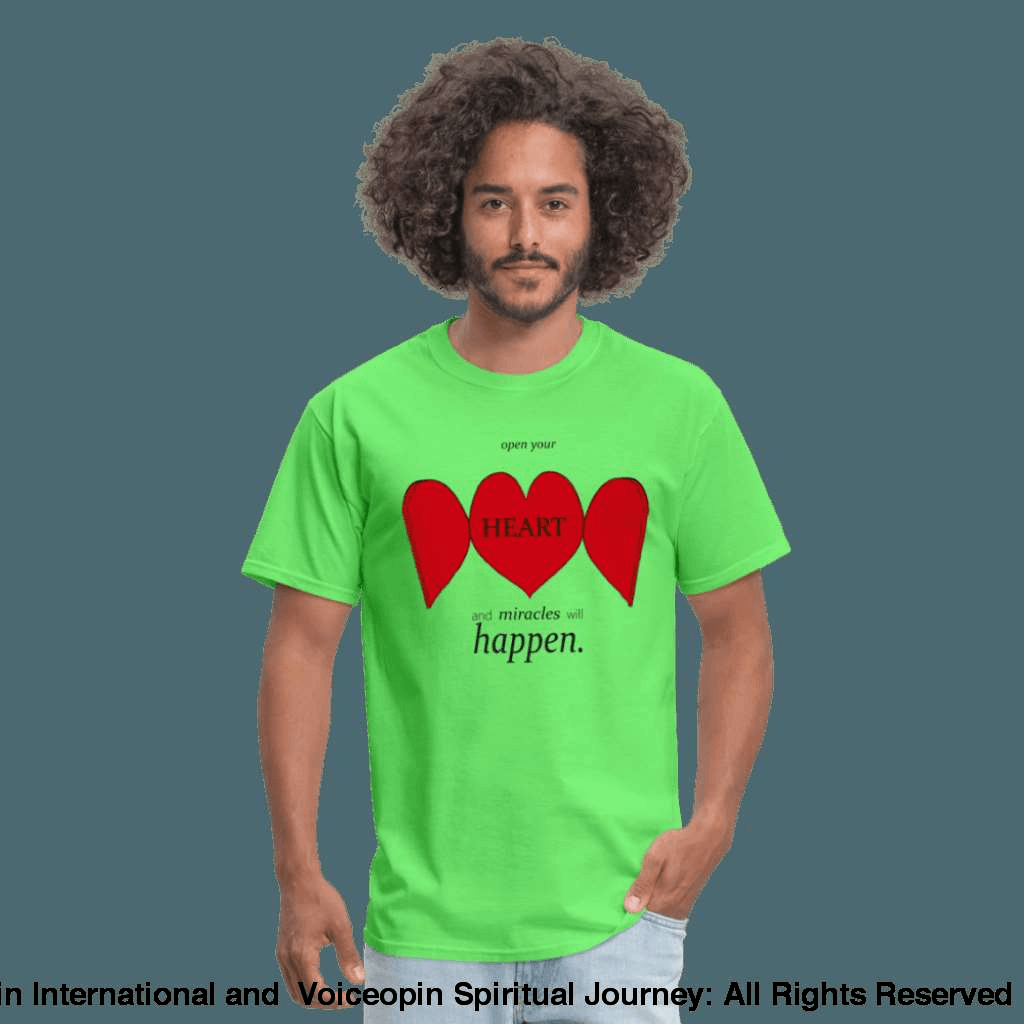 Open Up Your Heart Unisex T-Shirt - kiwi