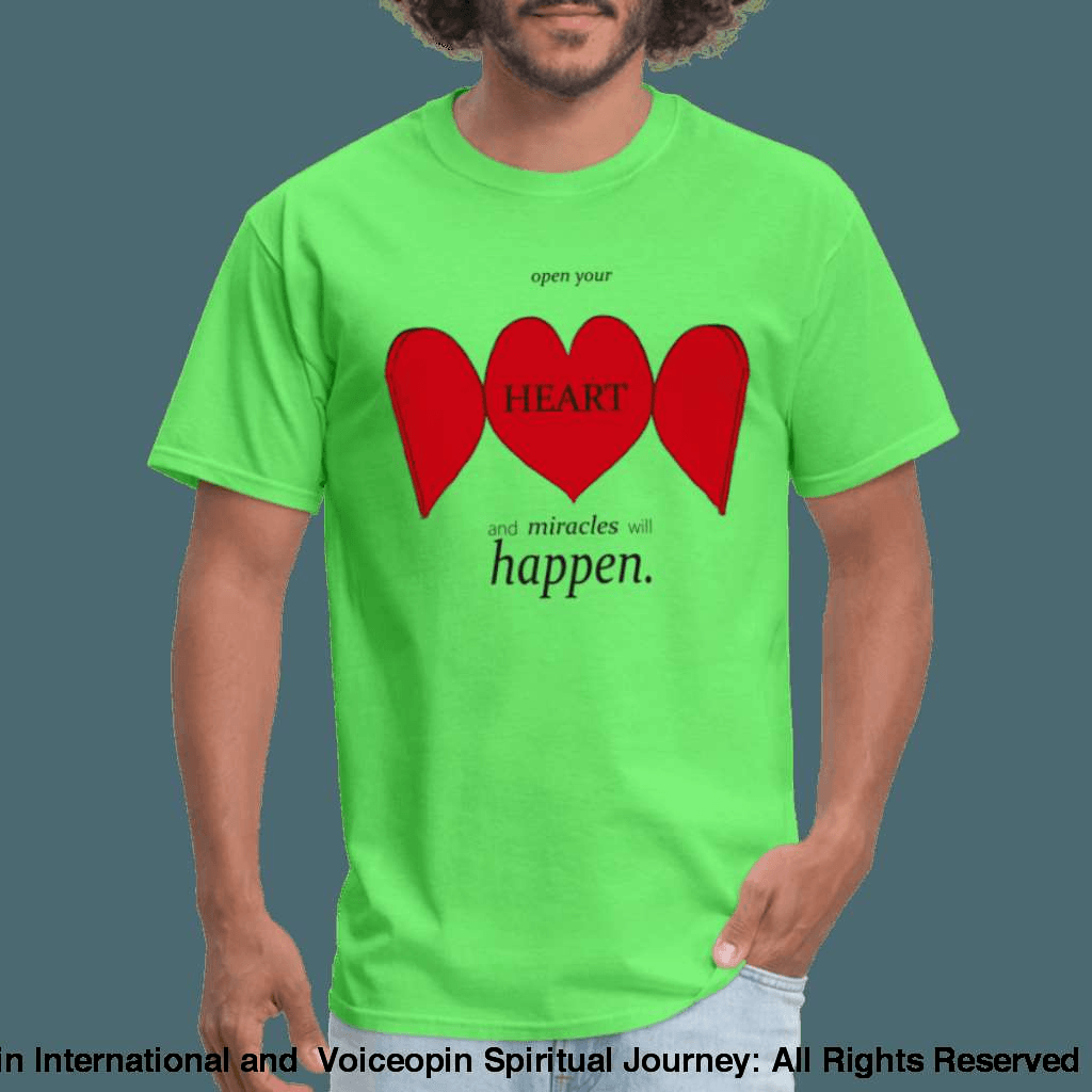 Open Up Your Heart Unisex T-Shirt - kiwi